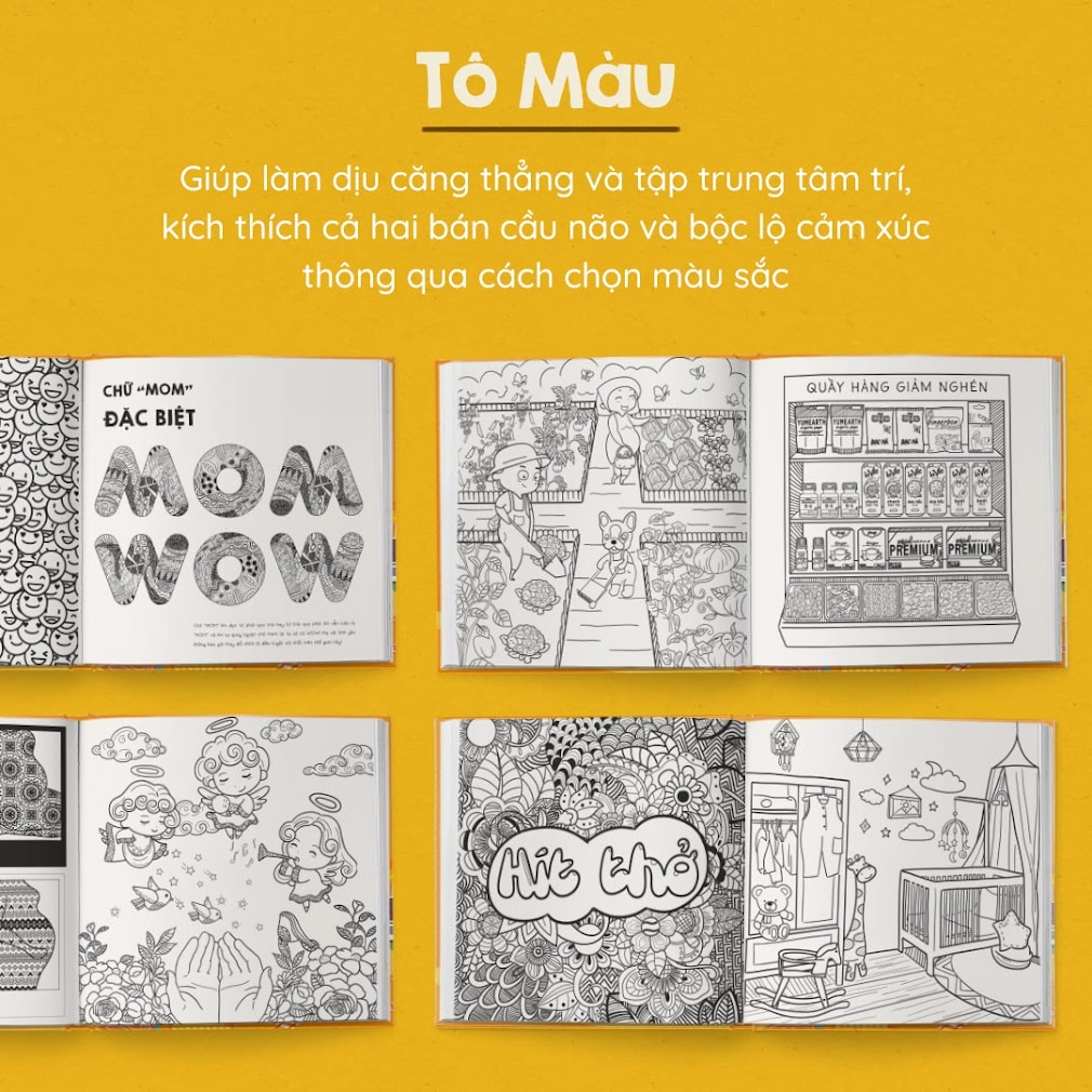 [A116] Bộ sách hoạt động tô màu cho Mẹ Bầu không thể bỏ qua