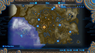 ingame map screen similar to Breath of the Wild