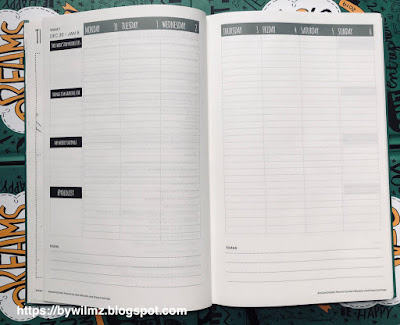 Dreams To Millions Financial Planner 2019 - Weekly Layout