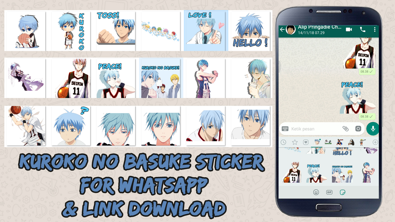 Download Stiker Whatsapp Anime Kuroko No Basuke Kuroko Tetsuya