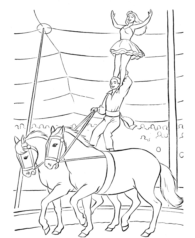 Printable Coloring Pages About Circus