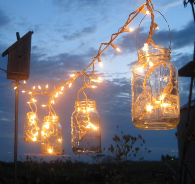 Craft Ideas Mason Jars on Http   Www Etsy Com Listing 52651300 Mason Jar Party Lights 6 Upcycled