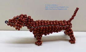 Beaded dachshund