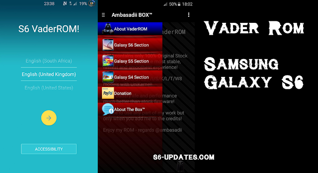 Vader Rom for Samsung Galaxy S6