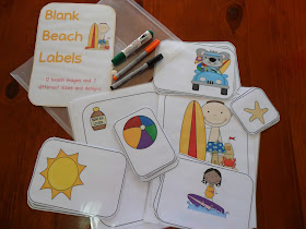 FREE Blank Beach Themed Classroom PDF