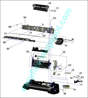 02 - Whole replacement of ink absorber for Canon iP2700, iP2702, iP2770, iP2772, iP2780