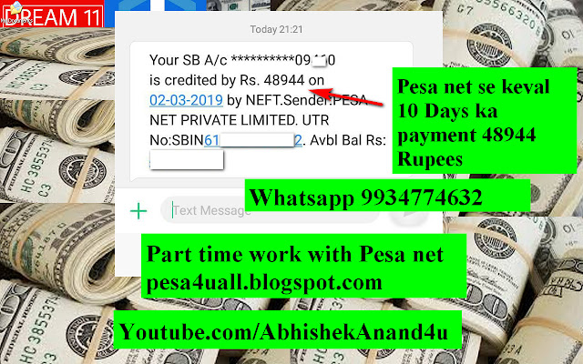 Pesa Net ke Member ko keval 10 Days me mila 48944 Rupees ka payment 2 March 2019 | Pesa net payment proof march 2019 | Pesa net bank payment proof March 2019