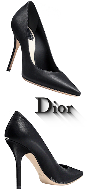 ♦Dior black satin pumps #dior #shoes #brilliantluxury