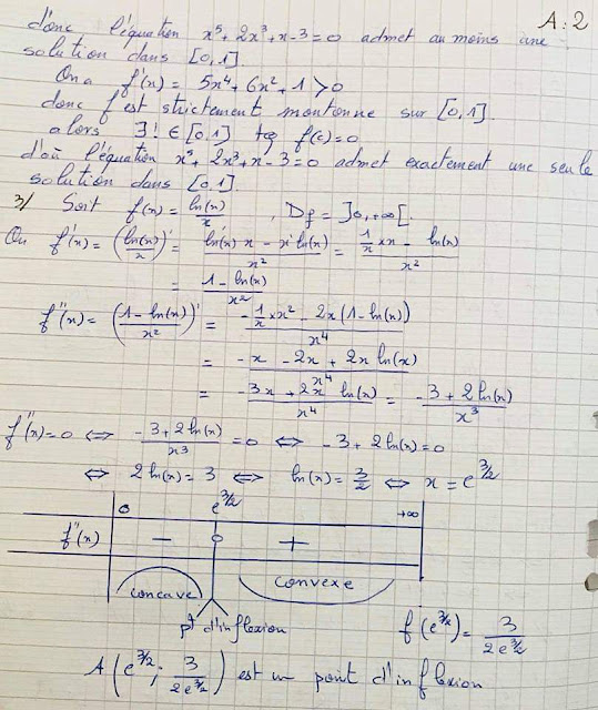 examen corrigé analyse mathématique s1 Economie 