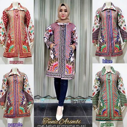 33 Model  Tunik  Batik Terbaru 2020 Modern  Cantik 