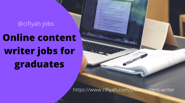 Online content writer jobs for graduates