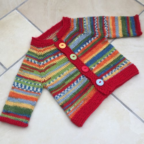 Fuss Free Baby Cardigan - Free Pattern 