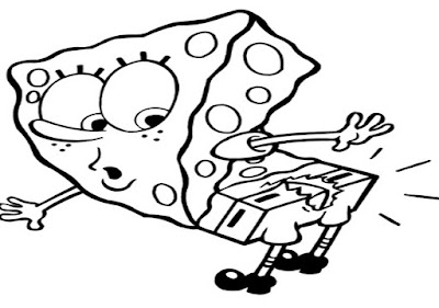 gambar mewarnai kartun spongebob