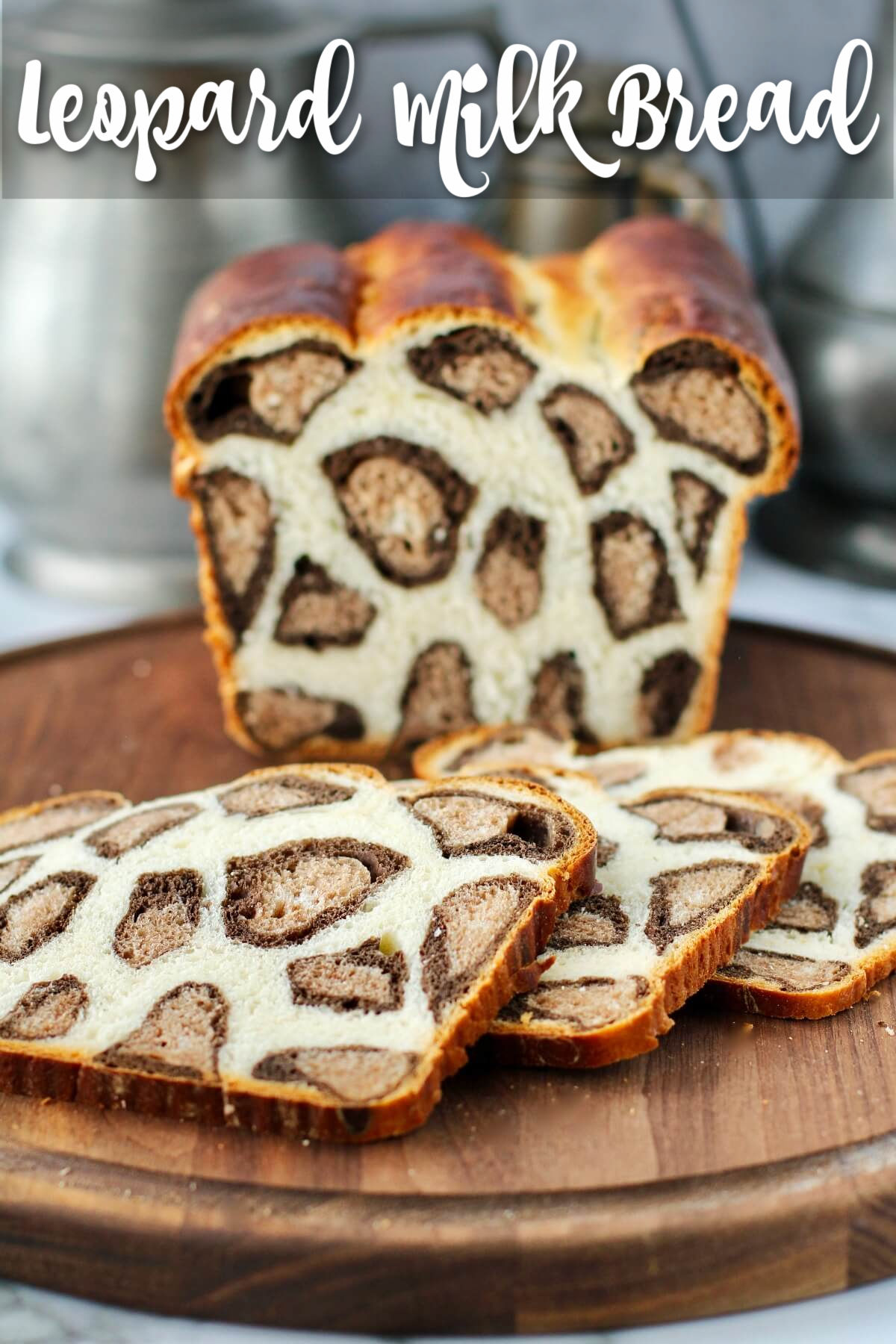 Leopard Print Milk Bread using Tangzhong