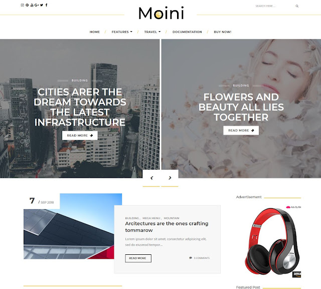 template blogger moini download gratis