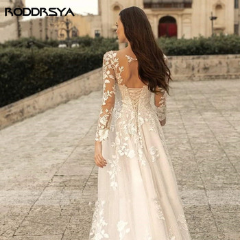 RODDRSYA Elegant O-Neck Wedding Dresses Lace Up A-Line Appliques Long Sleeves Beach Bride Gowns robe de mariée bohème Plus Size New-online-buy-Sell-best-Price-Fashion-ladies-girls-Brand-High Quality-AliexpressForSaleServices #Dress #WeddingDress #ElegantDress #Lace UpDress #LongDress #SleevesDress #BrideDress #Plus SizeDress #NewDress #buyDress #bestDress #FashionDress #ladiesDress #BrandDress