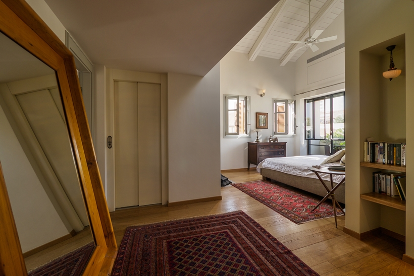 Bedroom in the Townhouse decorated in the style of old Neve Tzedek, Israel