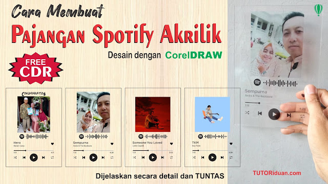 Pajangan Spotify Akrilik