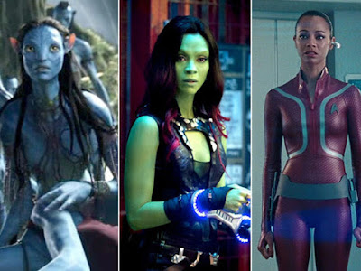 Gamora , Zoe Saldana  , Avatar , Star Trek