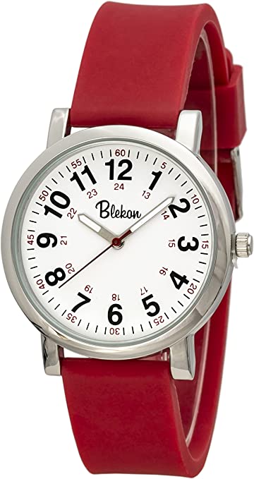 Blekon Original Nurse Watch for Medical Professionals and Students – Medical Scrub Colors, Silicone Band, 3 ATM Water Resistant ScrubWatch