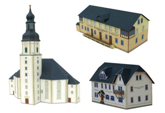 papercraft buildings are but a sampling of forty eight different free