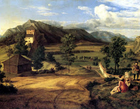 Johann Heinrich Ferdinand Olivier (1785-1841): Salzburgische Landschaft, 1824, Gemäldegalerie Dresden