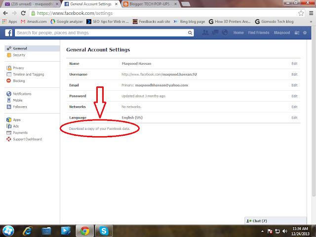 How to download all your files from Facebook?