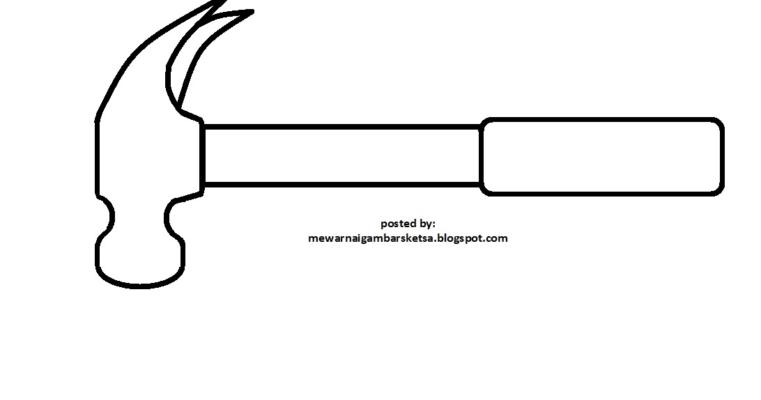 Mewarnai Gambar  Gambar  Peralatan Tukang Bangunan 