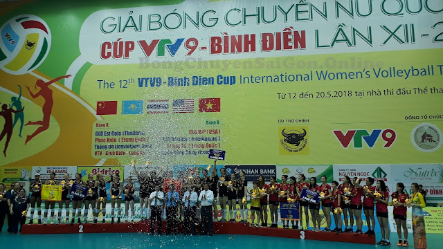 Kết thúc cúp quốc tế nữ VTV9 - Bình Điền 2018: Giang Tô (TQ) đăng quang