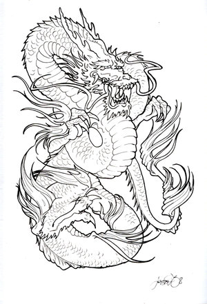 Dragon Tattoo Stencils Picture 3