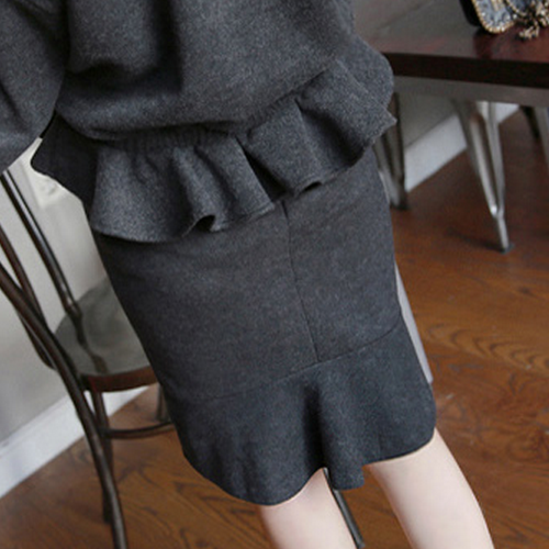 Stretch Pencil Cut Skirt