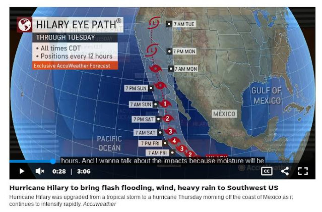 Possible Hurricane in California Next Week. A Foot of Rain Predicted in SoCal... Climate Change has Made Weather on Planet Earth Bizarre!