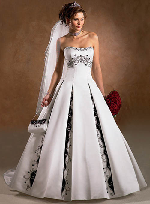 Another non traditional wedding dress style that brides of 2010 can wear and