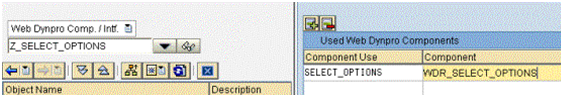 Select Options in Web Dynpro