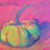 Tiny Pumpkin Acrylic Autumn Still Life By Amy Whitehouse