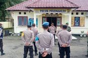 Polsek Penanggalan Lakukan Himbauan Kamtibmas gabungan TNI - Polri