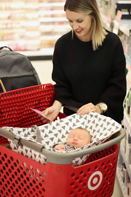 Newborn Essentials Review- Binxy Baby Shopping Cart Hammock