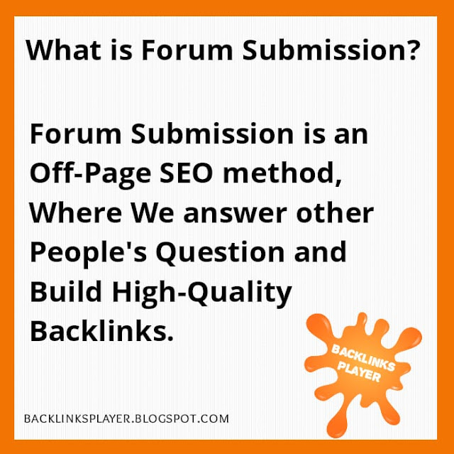 What is Forum Submission?