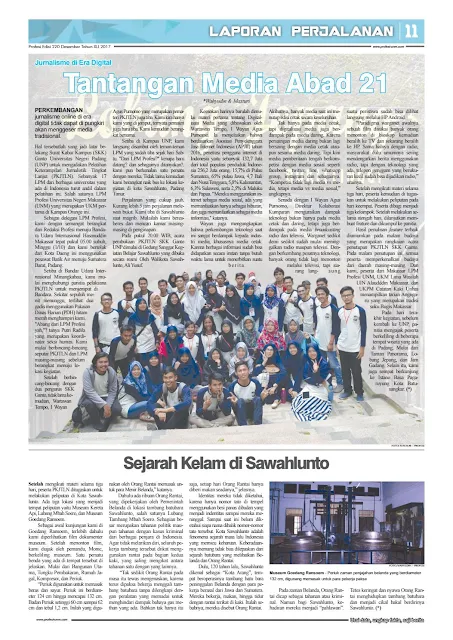 Laporan Perjalanan Tabloid Profesi UNM edisi 220.