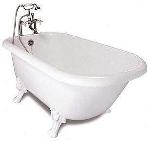 40 gallon bath tub that is white.