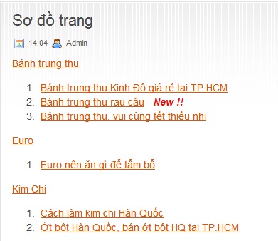 Tạo sitemap cho người dùng trong Blogspot