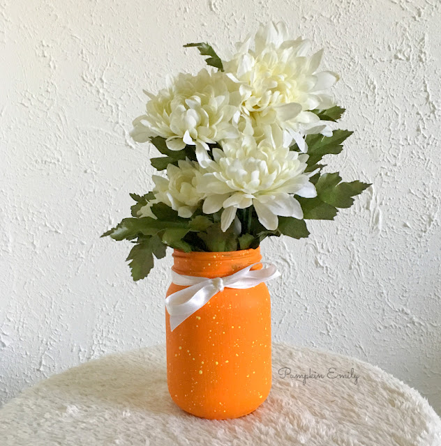 DIY Paint Splattered Paint Jar