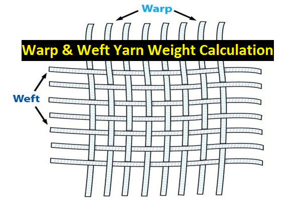 Warp and weft yarn weight calculation