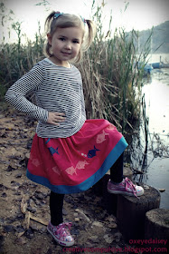 stenciled skirt