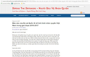 TỔ CHỨC ÂN XÁ QUỐC TẾ LẠI BA XẠO VỀ NHÂN QUYỀN VIỆT NAM