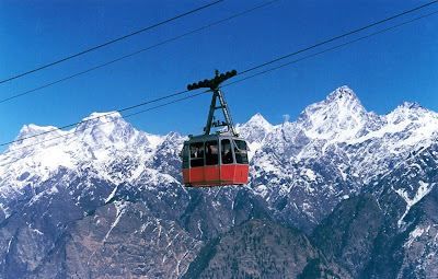 sightseeing through Ropeway @ Auli