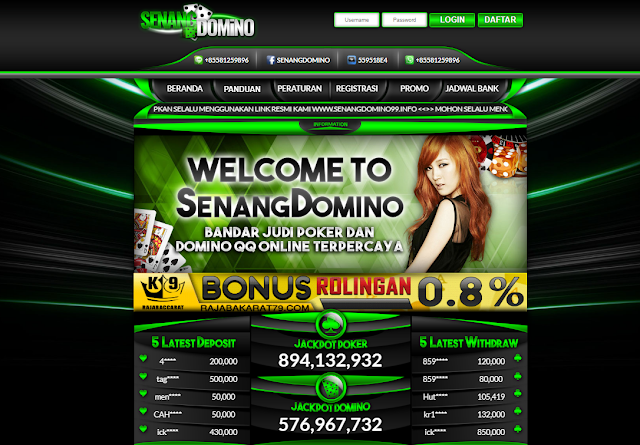 Senangdomino Situs Judi Poker dan Domino Qiu Qiu Terpercaya