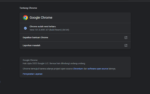 Cara Cek Versi browser Google Chrome di Laptop dan Hp