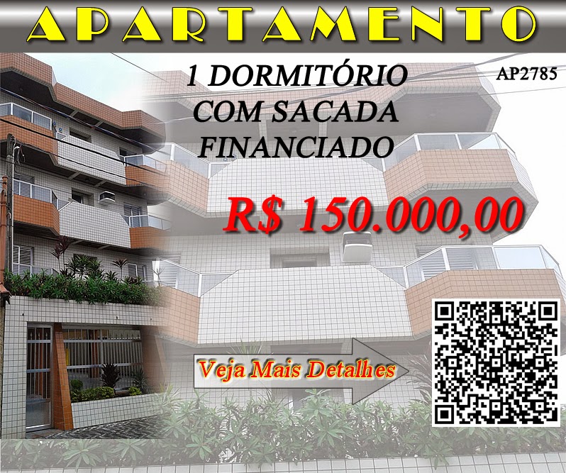 Apartamento 1 Dormitório em Praia Grande