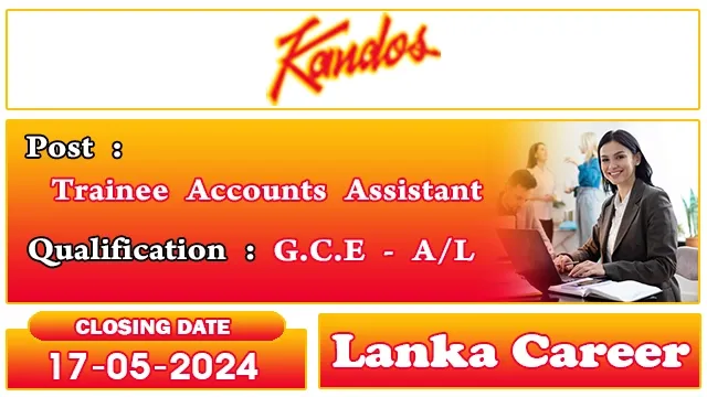 Ceylon Chocolates - Trainee Accounts Assistant Job Vacancies 2024